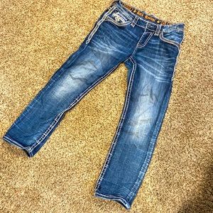 Mens Rock Revival Jeans